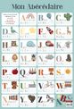 Poster pédagogique Abécédaire - 52 x 76 cm - Bouchut