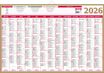 Calendrier bancaire année civile BOUCHUT "Maxior" 43 x 65 cm coloris or Pefc 70 %