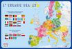 Poster pédagogique Europe - 52 x 76 cm - Bouchut