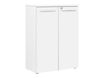 Armoire mi-haute YES ! - L80 x H109 x P42 - 2 portes - Façade et dessus blanc