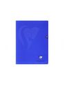 Clairefontaine Mimesys - Cahier polypro 17 x 22 cm - 96 pages - petits carreaux (5x5 mm) - bleu