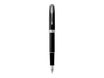 Parker Sonnet - Stylo plume noir laqué - pointe moyenne
