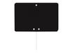 Bequet - 10 Étiquettes ardoise noires avec pique inox - 15 x 10 cm