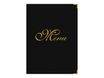 Bequet Elite - Protège-menu - 23,3 x 31,9 cm - noir