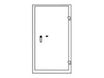Reskal BM1260 - Armoire forte 211L - à clé - acier blanc