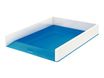 Leitz WOW Dual Colour - Corbeille à courrier blanc/bleu 