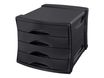 Esselte Vivida - Module de classement 4 tiroirs - noir
