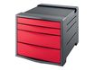 Esselte Vivida - Module de classement 4 tiroirs - rouge
