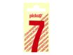 Pickup - Étiquette autocollante - 150 mm - Chiffre 7 - rouge brillant