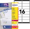 Avery - 1600 Étiquettes adresse blanches - 99,1 x 33,9 mm - Impression laser - réf L7162-100