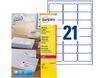 Avery - 840 Étiquettes adresse blanches - 63,5 x 38,1 mm - Impression laser - réf L7160-40