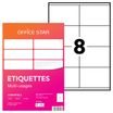 Office Star - 800 Étiquettes multi-usages blanches - 105 x 70 mm - réf OS43426