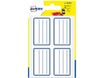 Avery - 20 Étiquettes scolaires blanches lignées bleu - 36 x 56 mm