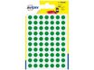 Avery - 490 Pastilles adhésives - vert - diamètre 8 mm