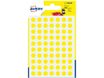 Avery - 490 Pastilles adhésives - jaune - diamètre 8 mm