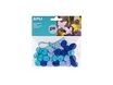 Apli - 25 Forme à décorer - modèle pompons - bleu