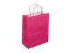 50 Sacs cadeau kraft - poignées torsadées - 22 cm x 12 cm x 31 cm - fuchsia