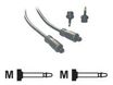 MCL Samar - câble audio optique Toslink (M)/(M) + adaptateur - 1 m