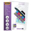 Fellowes - 100 pochettes de plastification A4 (216 x 303 mm) - 80 microns - brillantes pré-perforées