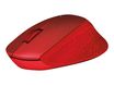 Logitech M330 - souris sans fil silencieuse - rouge