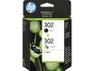 HP 302 - Pack de 2 - noir et 3 couleurs - cartouche d'encre originale (X4D37AE)