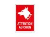 Pickup - Plaque de signalisation - 230 x 330 mm - attention au chien