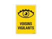 Pickup - Plaque de signalisation - 230 x 330 mm - voisins vigilants