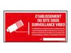 Pickup - Panneau de signalisation - 300 x 150 mm - Site sous vidéosurveillance