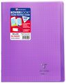 Clairefontaine Koverbook - Cahier polypro 24 x 32 cm - 96 pages - grands carreaux (Seyes) - violet