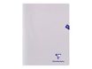 Clairefontaine Mimesys - Cahier polypro 24 x 32 cm - 96 pages - petits carreaux (5x5 mm) - transparent