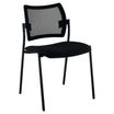 Chaise FRESH - dossier resille et assise noire