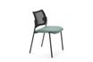Chaise FRESH - dossier resille noir et assise gris
