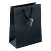 Logistipack - Sac cadeau kraft - poignées cordelières - 25 cm x 13 cm x 33 cm - noir