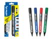 Pilot 100 - Pack de 4 marqueurs permanents - pointe ogive - noir, bleu, rouge, vert