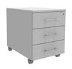 Caisson mobile INEO JET UP Bureau Vallée - L43 x H56 x P60 cm - 3 Tiroirs - façade blanc perle