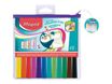 Maped Marker'Peps - Trousse de 12 Marqueurs - pour tableau blanc - assortiment de couleurs amusantes
