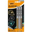 BIC MARKING COLOR - Pack de 3 marqueurs permanents - pointe moyenne - couleurs assorties