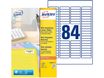 Avery - 2100 Mini Étiquettes multi-usages blanches - 46 x 11,1 mm - Impression laser - réf L7656-25