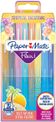 Paper Mate Flair Tropical Vacation - Pack de 16 feutres fins - pointe moyenne - couleurs assorties