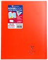 Clairefontaine Koverbook - Cahier polypro 24 x 32 cm - 96 pages - grands carreaux (Seyes) - rouge