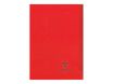 Clairefontaine Koverbook - Cahier polypro 17 x 22 cm - 96 pages - grands carreaux (Seyes) - rouge