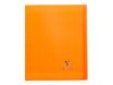 Clairefontaine Koverbook - Cahier polypro 17 x 22 cm - 96 pages - grands carreaux (Seyes) - orange