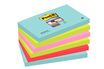Post-it - 6 Blocs notes Super Sticky Miami - couleurs assorties - 76 x 127 mm