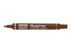 Pentel PEN N50 - Marqueur permanent - pointe ogive - marron