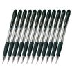 Pilot Super Grip - 12 Stylos à bille - noir - 1 mm - rétractable