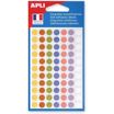 Apli Agipa - 385 Pastilles adhésives - couleurs pastels assorties - diamètre 8 mm - réf 102147