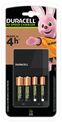 DURACELL CEF14 - Chargeur pour piles rechargeables AA/AAA - 2 piles AA 1300 mAh et 2 piles AAA 750 mAh inclues