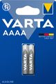 VARTA LR61 - 2 piles alcalines spéciales - AAAA