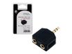 MCL Samar - adaptateur audio/stéréo JACK 3.5 (M) vers 2 prises JACK 3.5 (F) - haute qualité