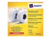 Avery - 10 rouleaux de 1500 étiquettes amovibles pour étiqueteuse 1 ligne - 26 x 12 mm - Blanc